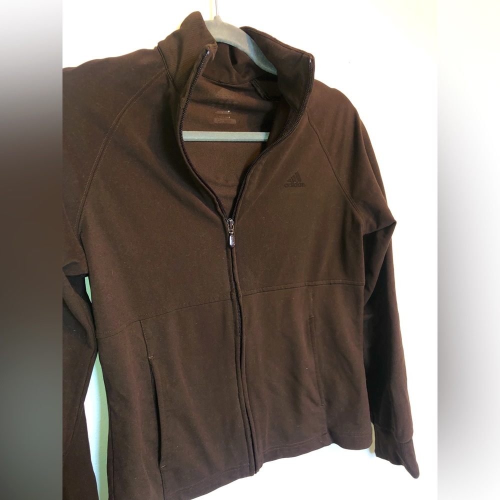 Brown Velvet Adidas Track Jacket